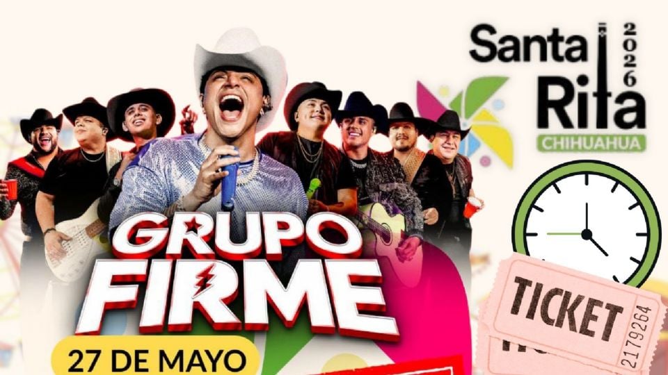 Grupo Firme se presentará HOY en la Feria Santa Rita Chihuahua 2026