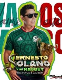Foto descriptiva de: Ernesto Solano y su Maguey se unen a la fiesta futbolera