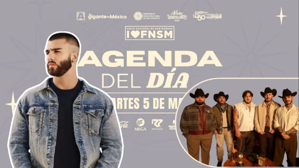 Cartel de artistas y programa de actividades HOY 5 de mayo en la FNSM