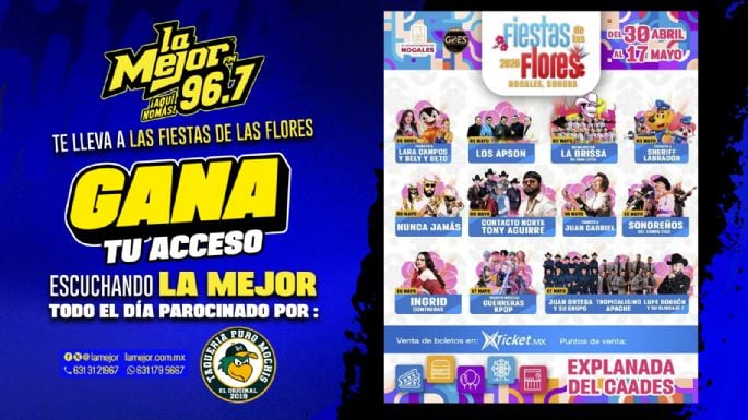 LA MEJOR TE LLEVA A LAS FIESTAS DE LAS FLORES 2026