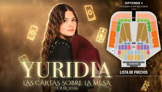 Yuridia anuncia segunda fecha en el Estadio GNP Seguros 2026: Fecha de venta y precio de los boletos