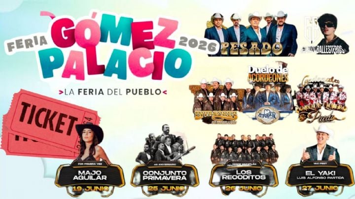 Expo Feria Gómez Palacio 2026: Cartelera completa de artistas que darán concierto en Durango; precio de los boletos