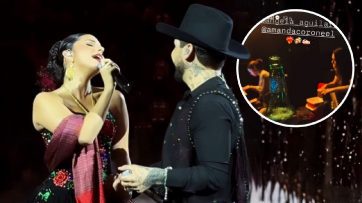 Christian Nodal comparte foto de Ángela Aguilar junto a Amanda Coronel: ¿Preparan nueva música?