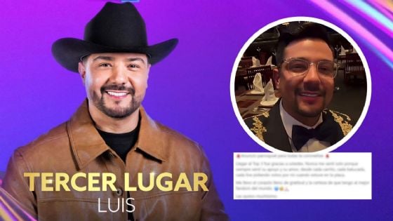 Luis Coronel envía mensaje a sus fans tras obtener el tercer lugar en La Casa de los Famosos 2026