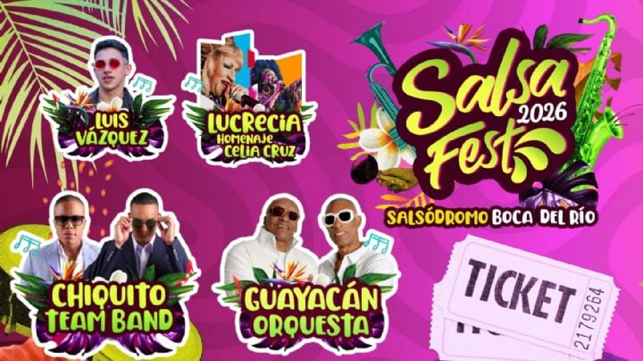 Salsa Fest Veracruz 2026: Artistas que darán concierto GRATIS HOY 12 de junio durante la INAUGURACIÓN