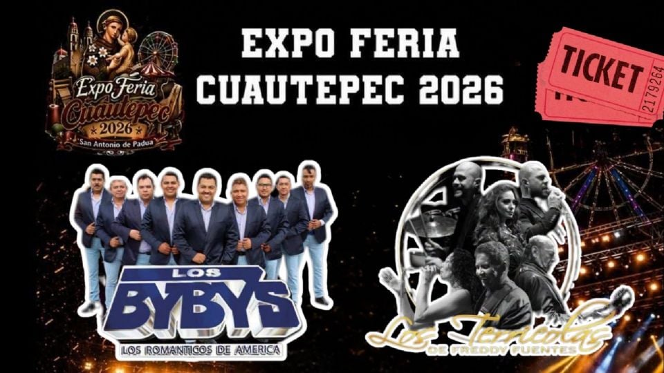 Artistas que se presentarán en la Expo Feria Cuautepec 2026