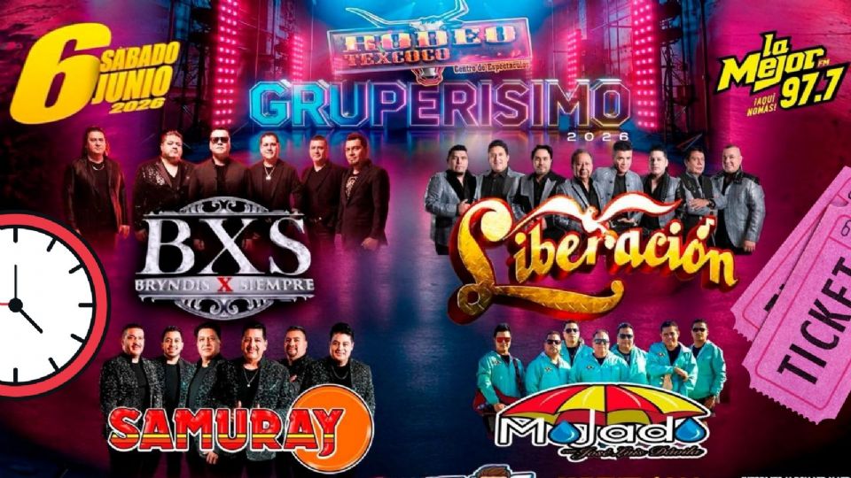 Artistas, horarios y boletos para el 'Gruperísimo' HOY en Rodeo Texcoco 2026